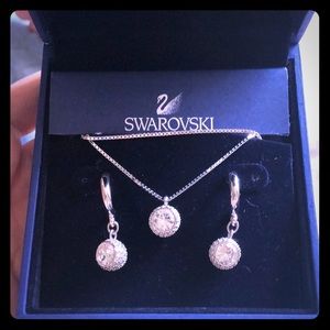 Brand new Swarovski earring and necklace set